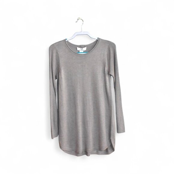 Magaschoni Long Sleeve Pullover Cashmere Blend Fall Sweater Top - Picture 1 of 11
